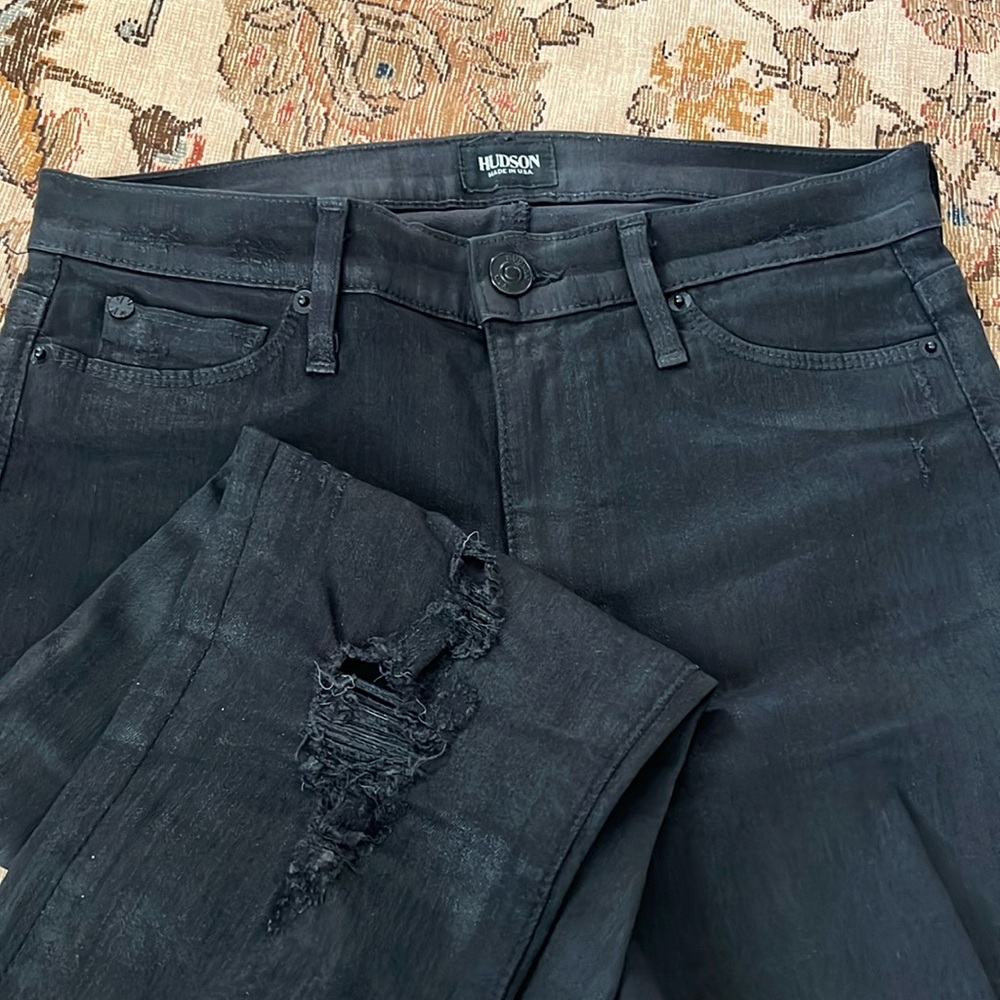 Hudson High Rise Skinny Jeans Size 27